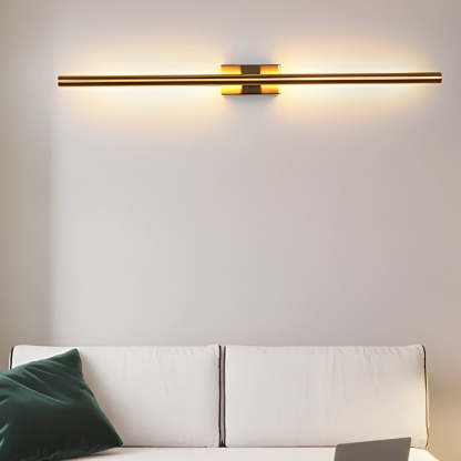 Electroplated Metal Strip LED Modern Wall Sconce Lighting Wall Lamp-Lighom