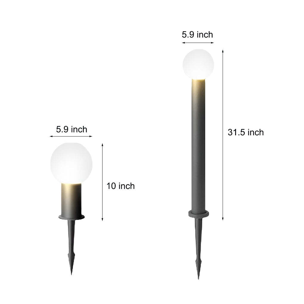 Elegant Round Ball LED Pathway Lights - Waterproof & Sturdy-Lighom