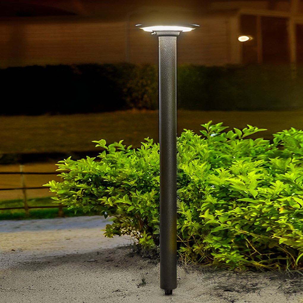 Round Waterproof Intelligent Light Control LED Solar Outdoor Lawn Lamp-Lighom