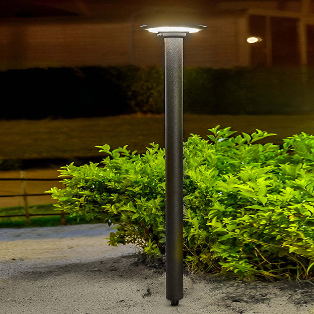 Round Waterproof Intelligent Light Control LED Solar Outdoor Lawn Lamp-Lighom