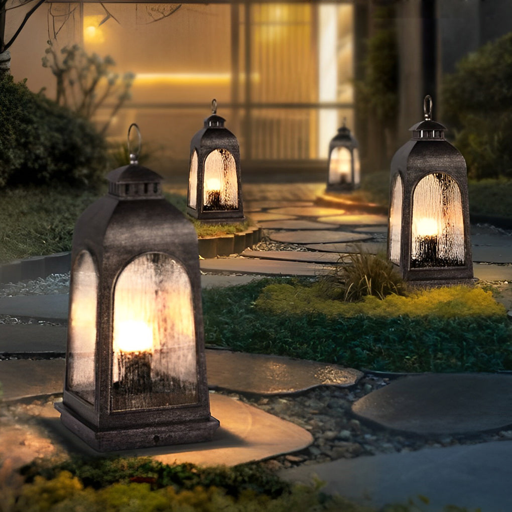 Waterproof Metal Portable Retro European-style Outdoor Floor Lamp Lawn Lights-Lighom