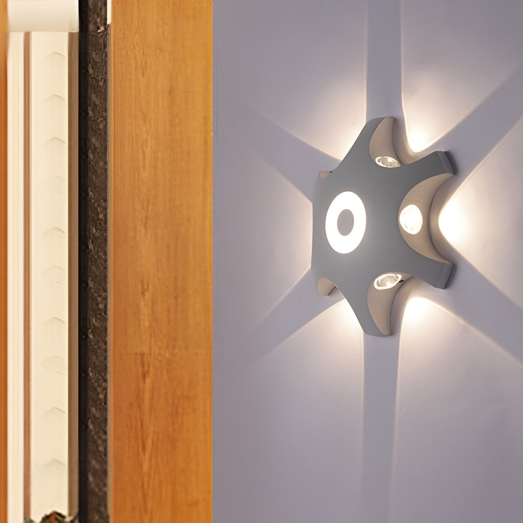 Flower Shaped LED Waterproof Nordic Wall Washer Lights Wall Sconces Lighting-Lighom