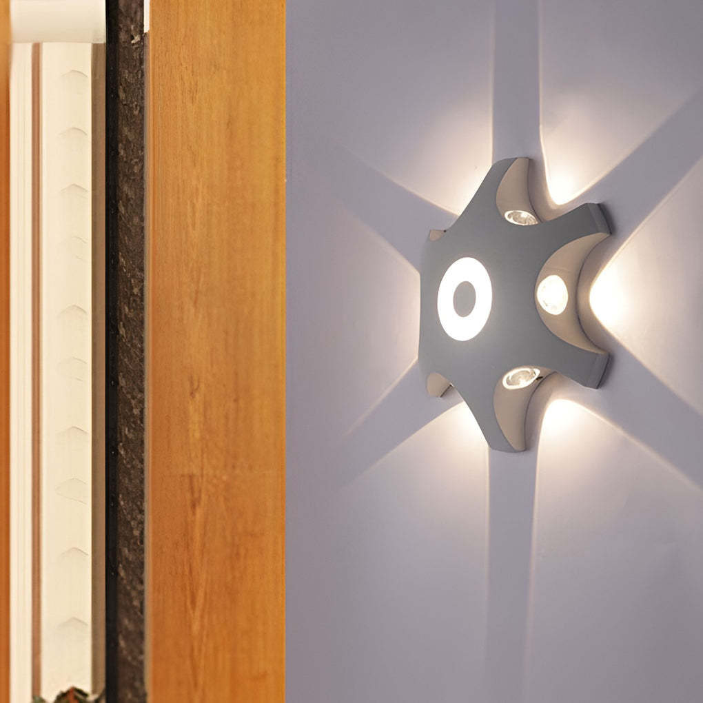 Flower Shaped LED Waterproof Nordic Wall Washer Lights Wall Sconces Lighting-Lighom