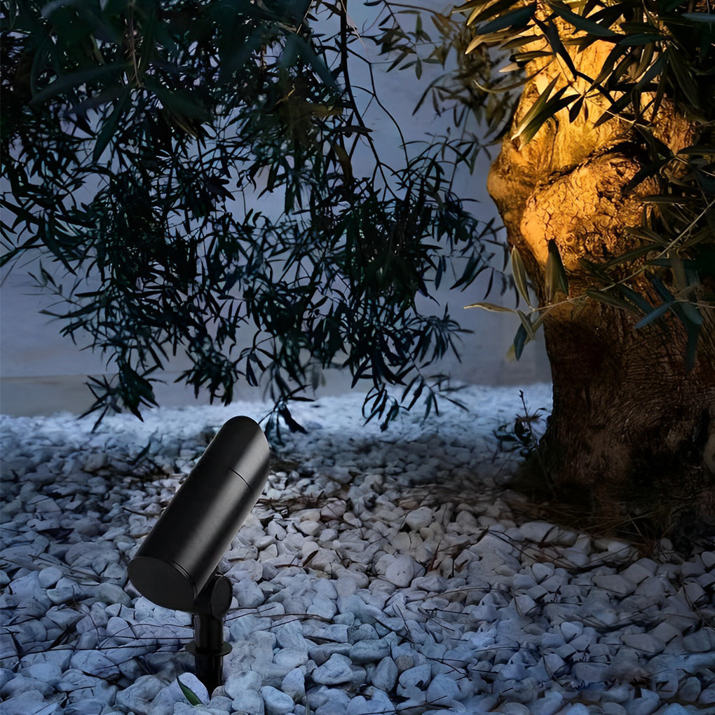 Waterproof Black Modern LED Spotlights Outdoor Spot Lights Lawn Lamp-Lighom