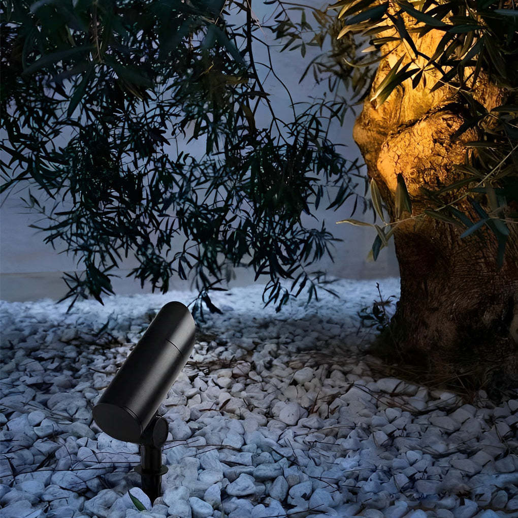 Waterproof Black Modern LED Spotlights Outdoor Spot Lights Lawn Lamp-Lighom