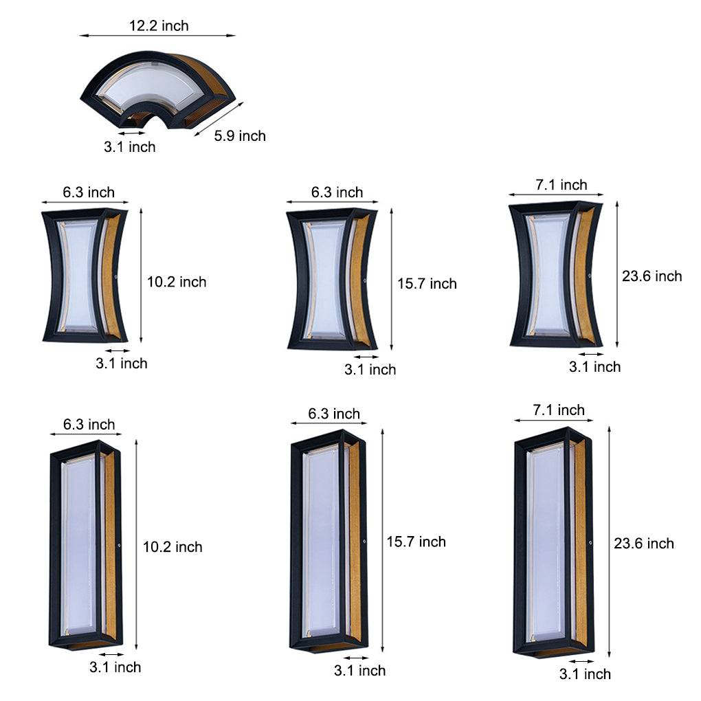 Minimalist Waterproof Creative Aluminum Modern Outdoor Wall Light-Lighom