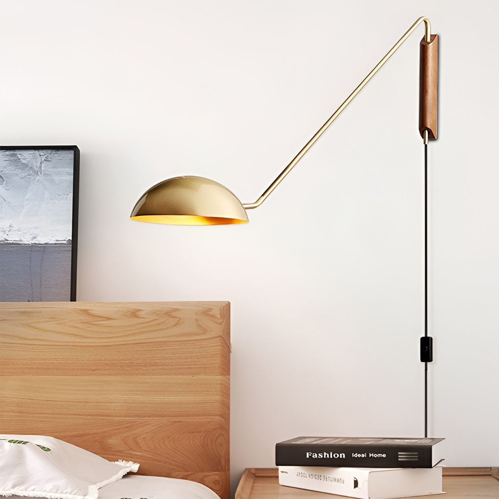 Adjustable Creative E27 Nordic Swing Arm Wall Lamp Wall Light Fixture-Lighom
