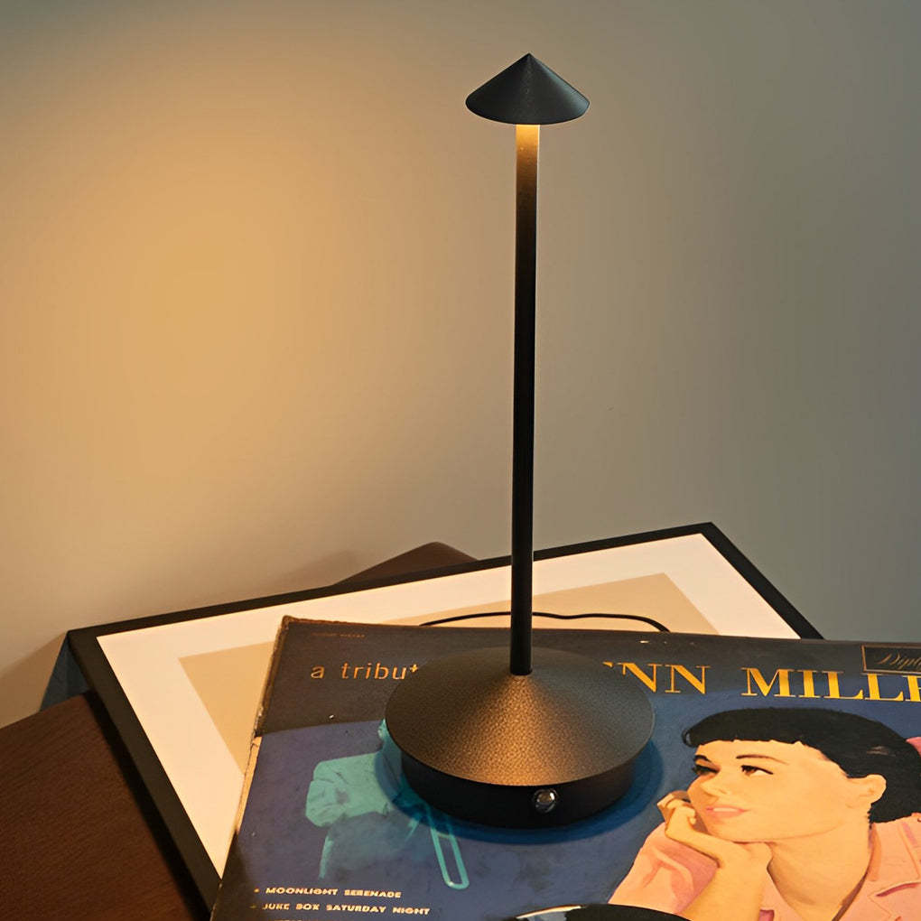 11.41" Cordless Cute Mushroom Pina Lamp
