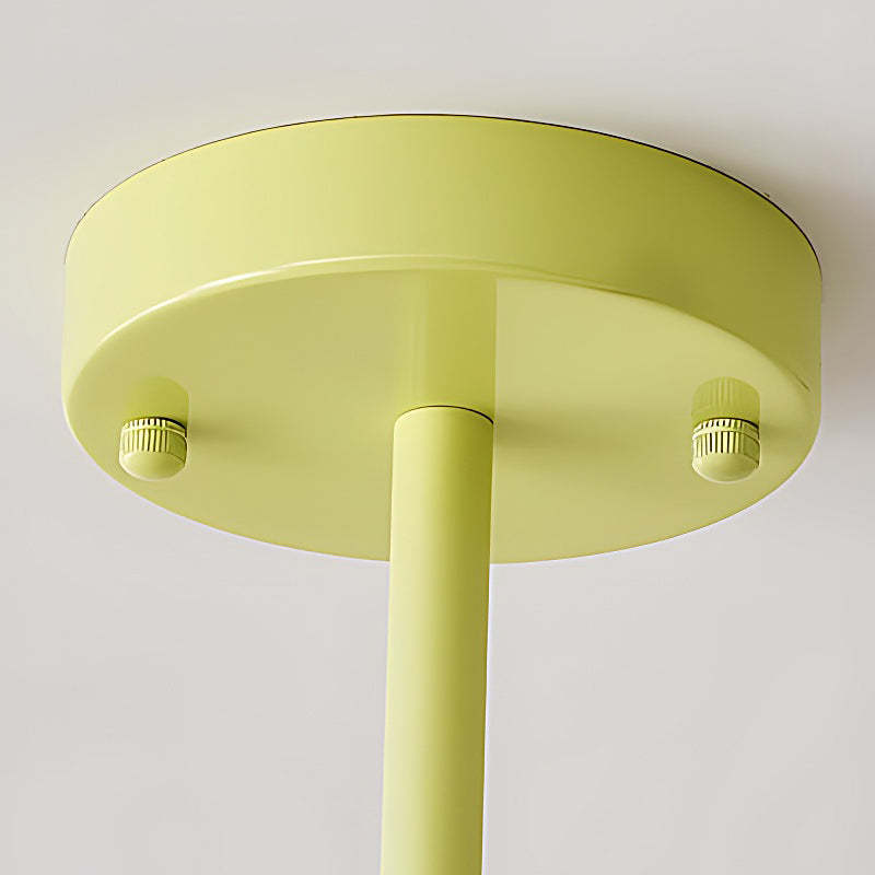 Pleated Fabric Retro Pastoral Green French Style Chandelier Hanging Lights-Lighom