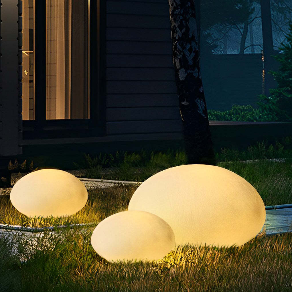 Resin Cobblestone LED Lawn Light Modern Waterproof Outdoor Landscape Lamp-Lighom