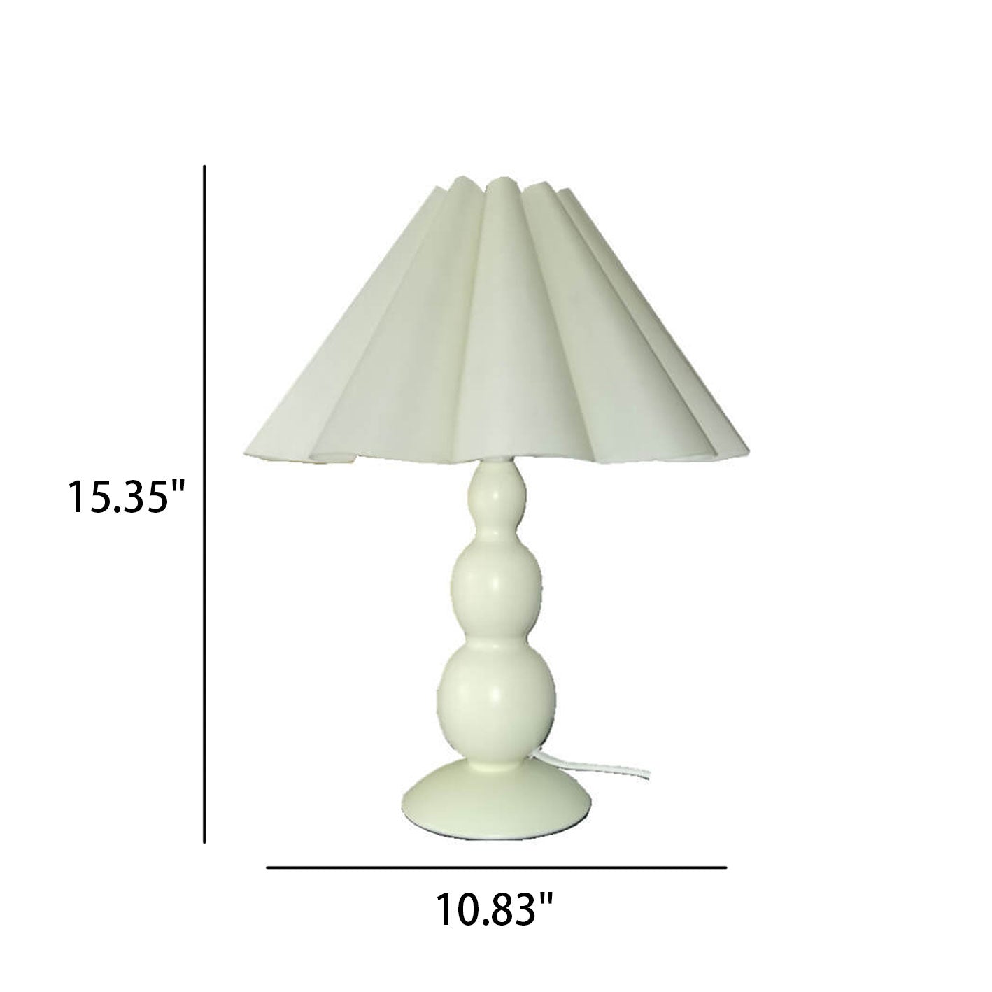Vintage Petal Pleated Fabric Gourd Lamp — USB (5V) + 3 Colors Changeable (Warm/Neutral/White) +Dimming(brightness) / Colorful Shade
