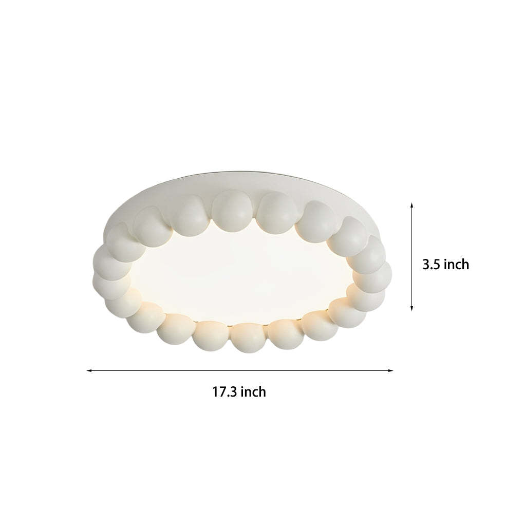 Round Artistic Handmade Dimmable LED Nordic Ceiling Light