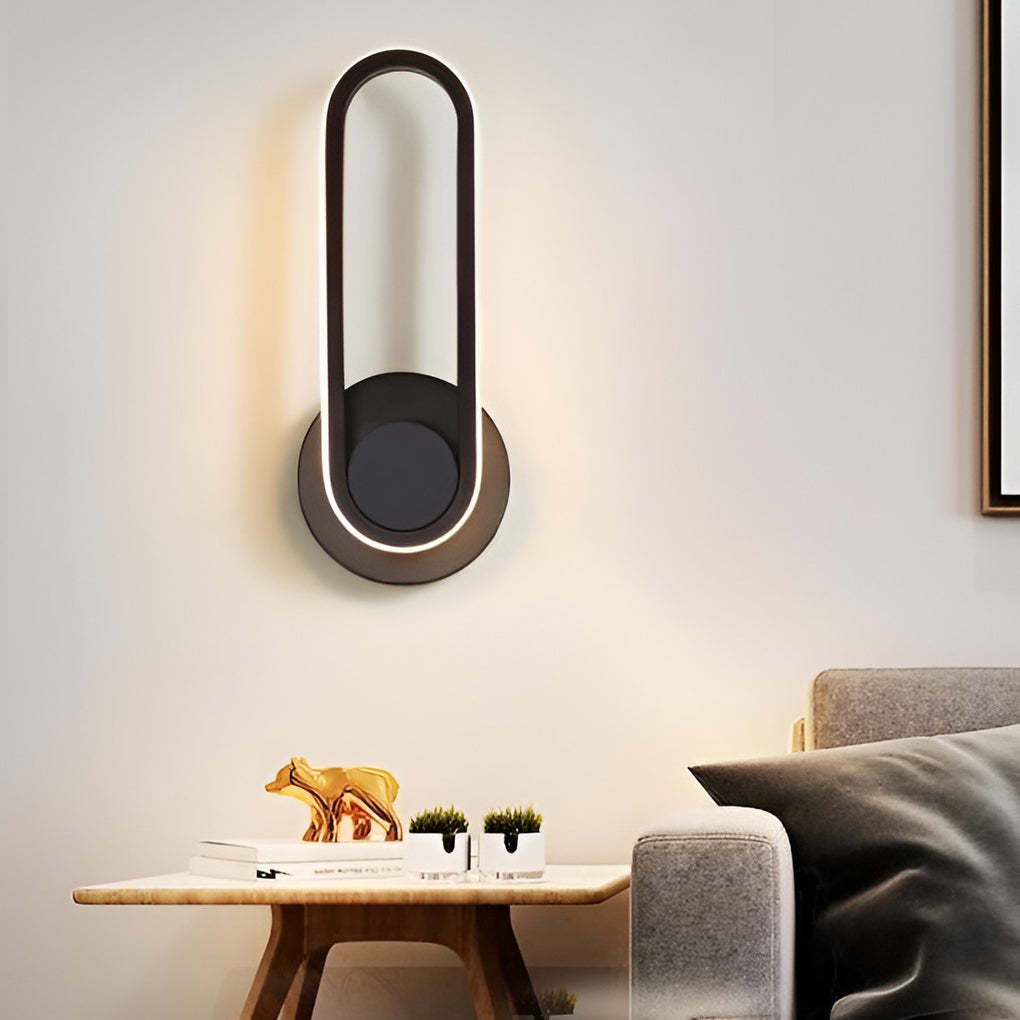 330° Rotatable Rounded Rectangular LED Nordic Wall Lamp Wall Sconce Lighting-Lighom