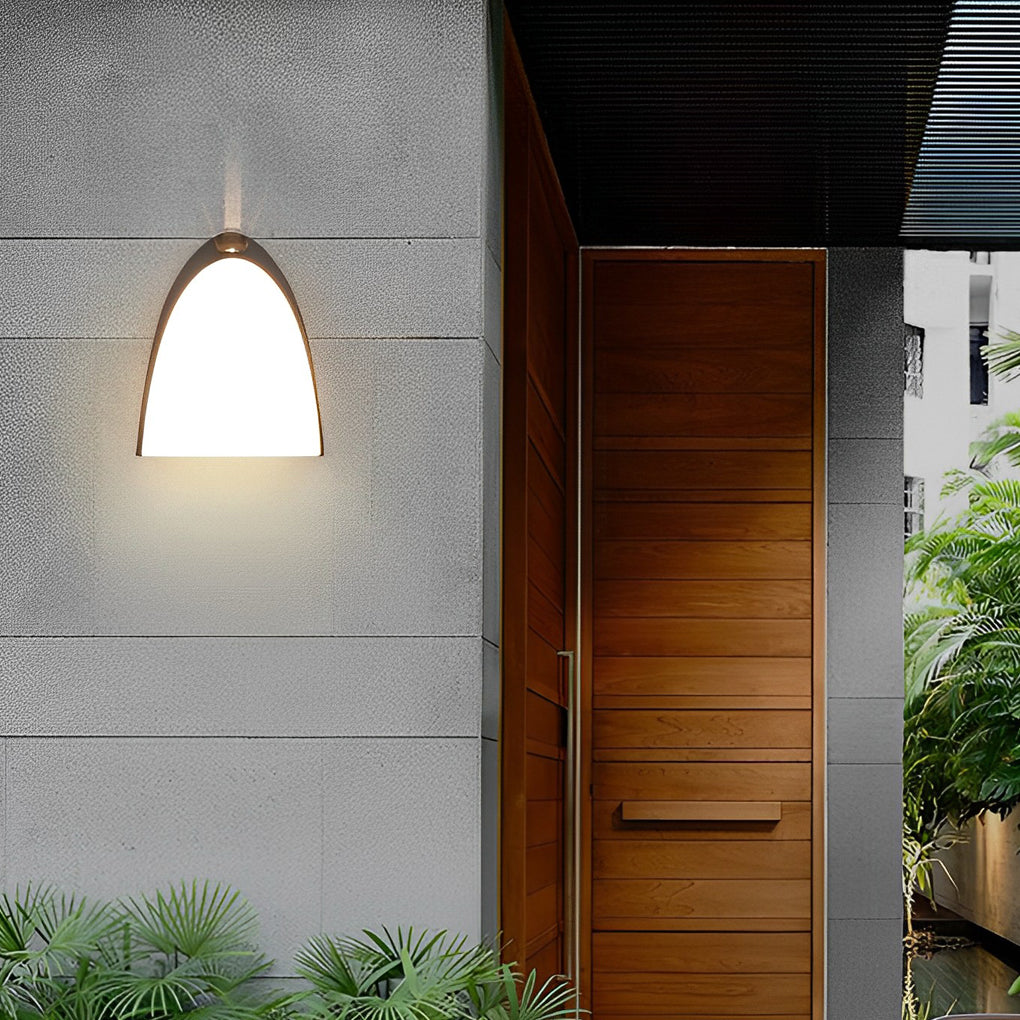 Creative LED Waterproof Aluminum Black Modern Outdoor Wall Sconce Lighting-Lighom