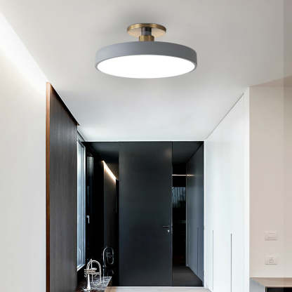 Modern Thick Circular LED Nordic Semi-Flush Mount