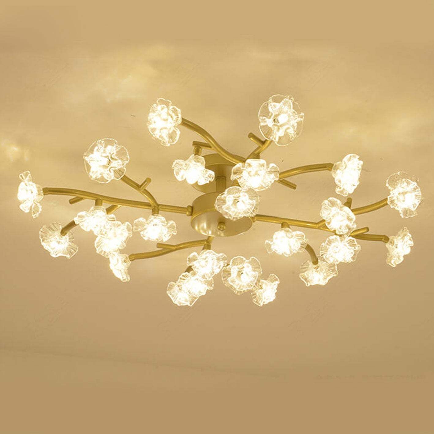 Nordic Plum Blossom Branch LED Ceiling Light