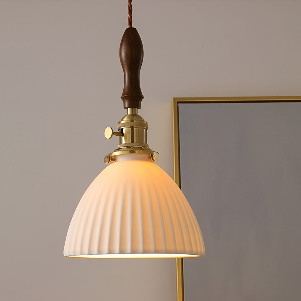 Ceramic Copper 12W Nordic Plug-In Wall Lamp