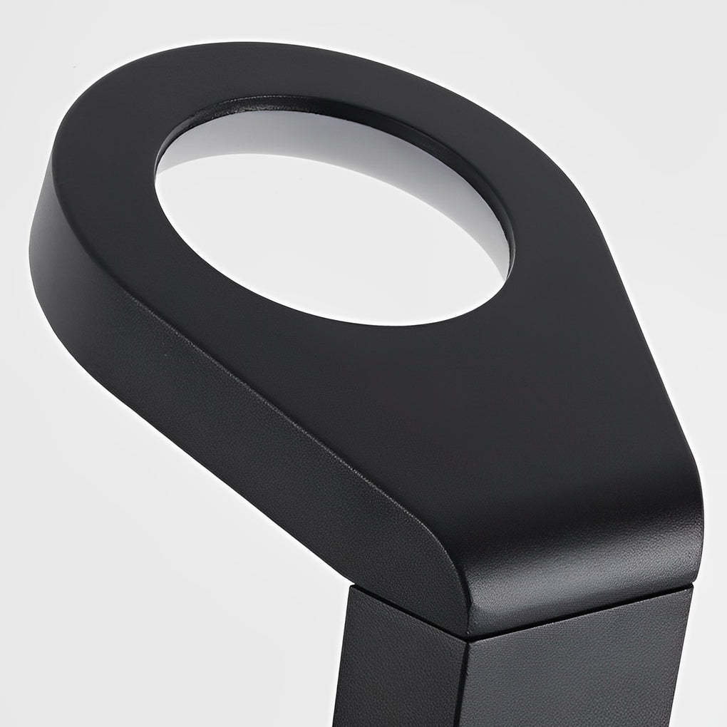 Minimalist Aluminum Waterproof LED Black Modern Lawn Lamp Outdoor Lights-Lighom