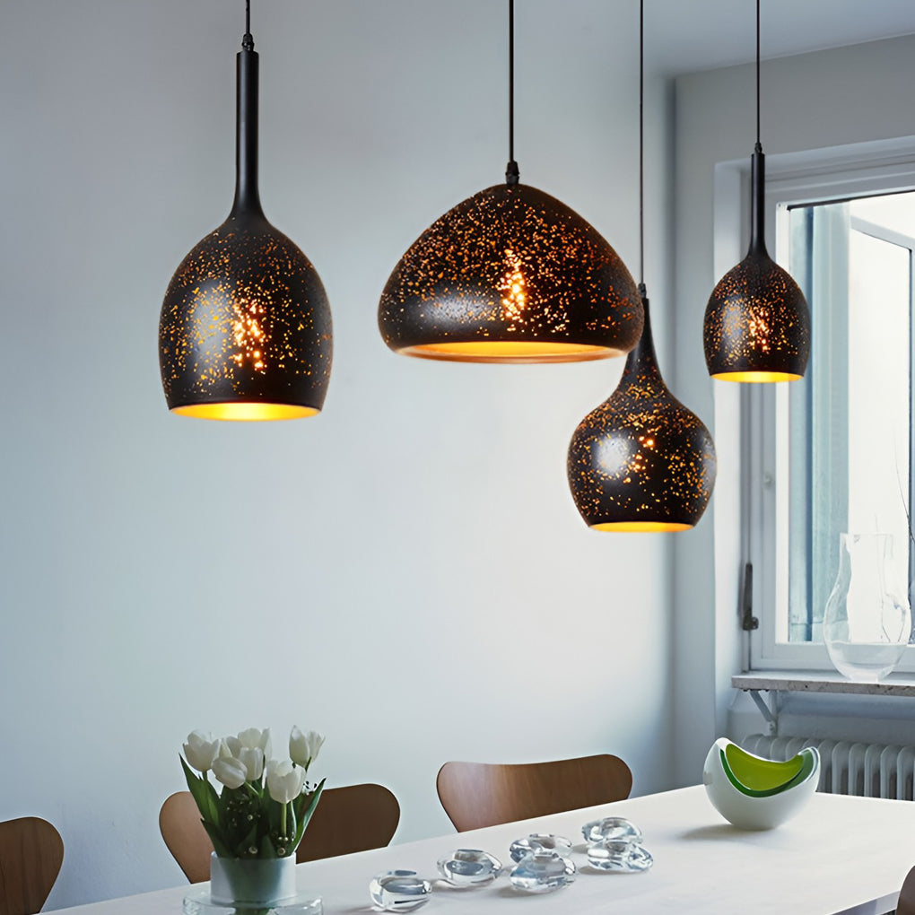 Iron Black Retro Industrial Pendant Light