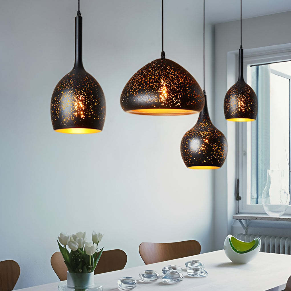 Iron Black Retro Industrial Pendant Light