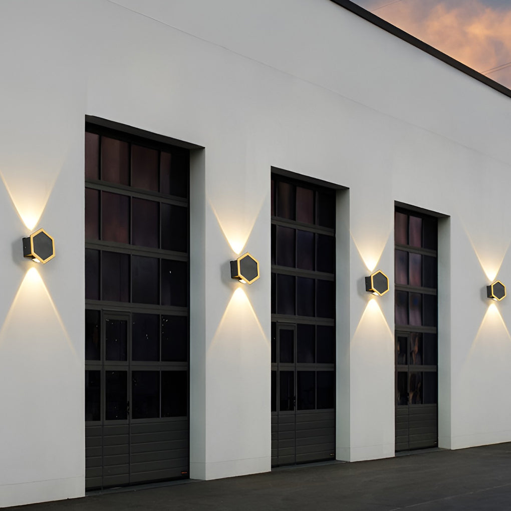 Beehive-shaped LED Up and Down Lights Waterproof Modern Wall Washer Light-Lighom