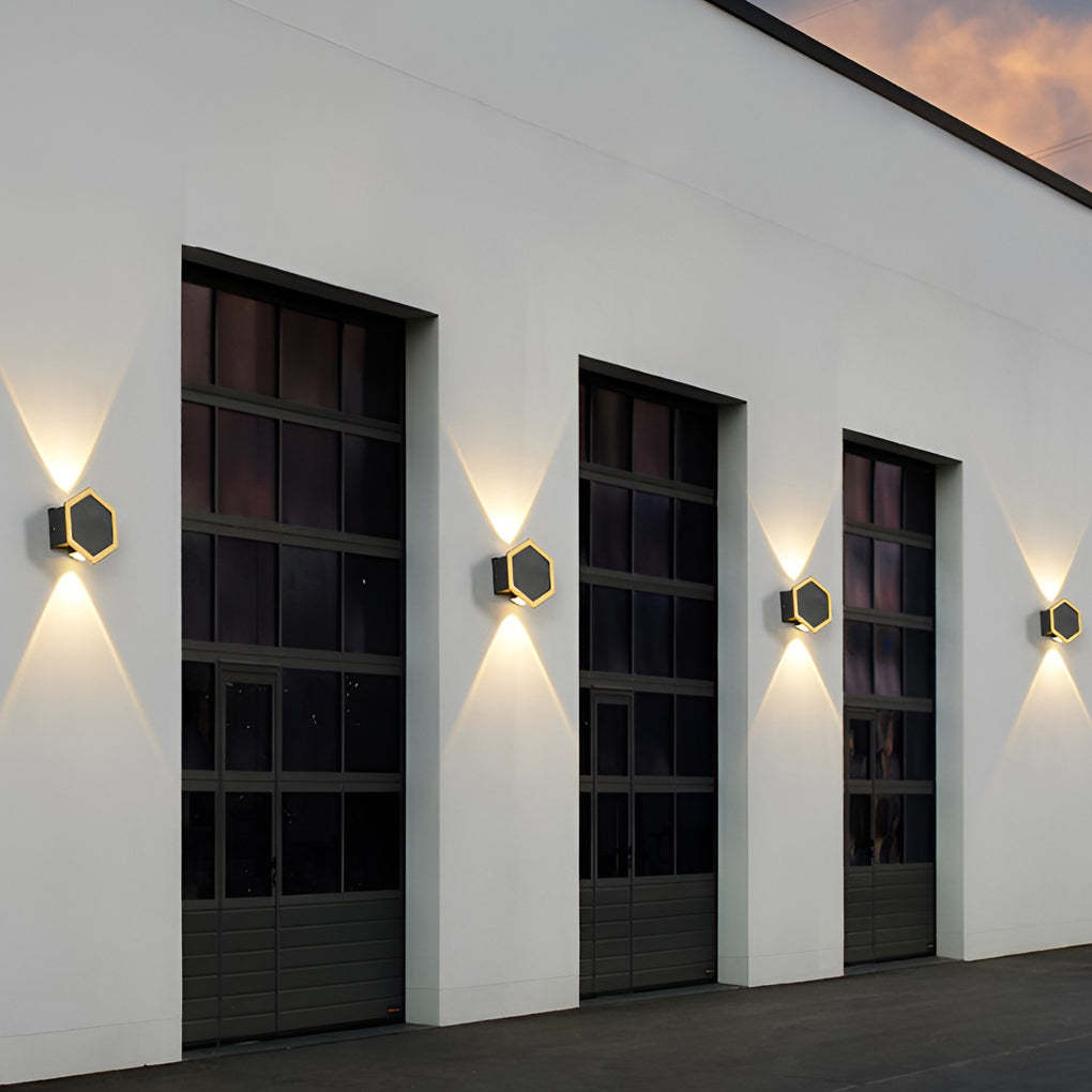 Beehive-shaped LED Up and Down Lights Waterproof Modern Wall Washer Light-Lighom