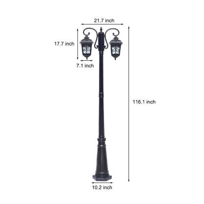 2-Light Outdoor Waterproof Retro European Style Street Lights-Lighom