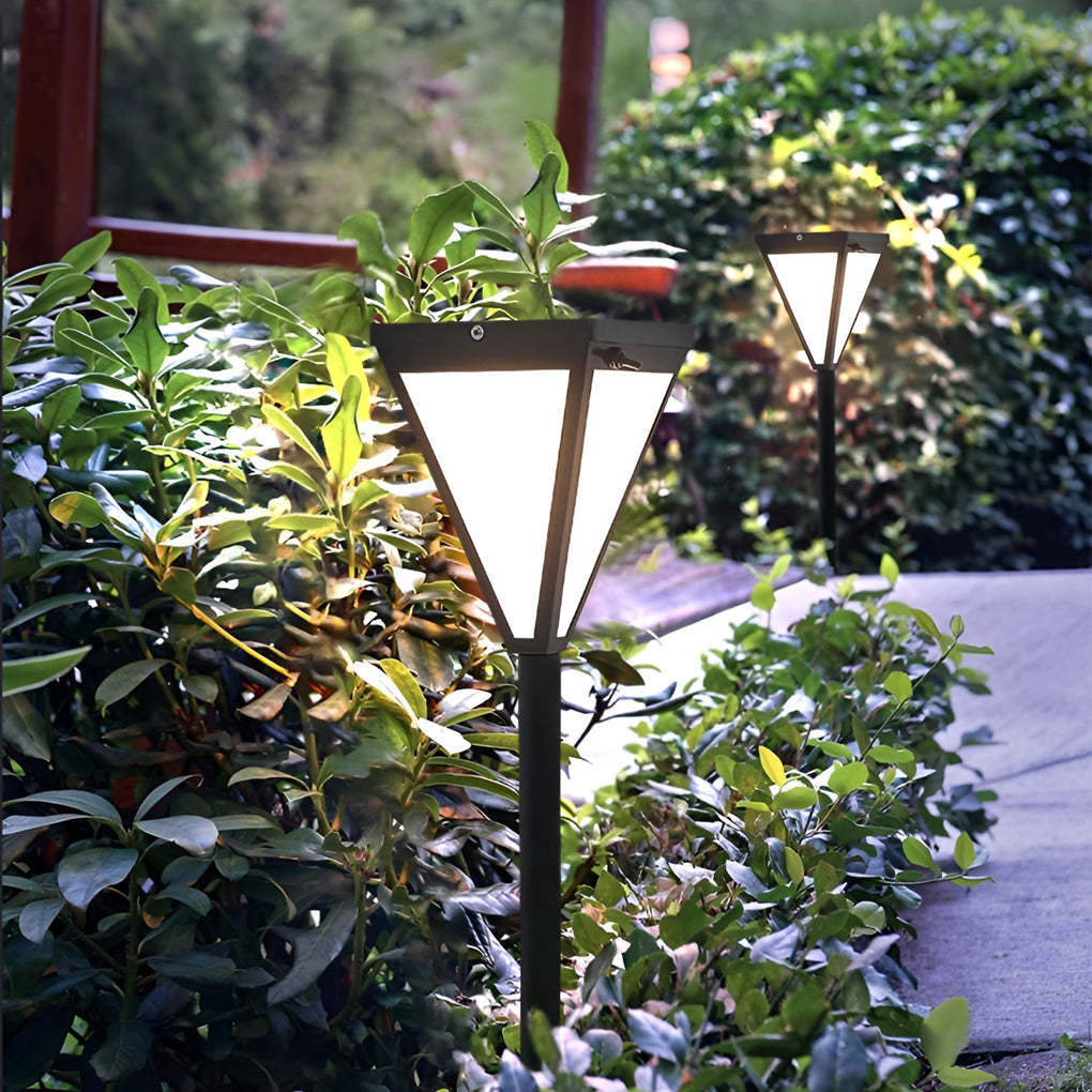 Outdoor Waterproof 2.6w LED Modern Solar Pathway Lights Post Lights-Lighom