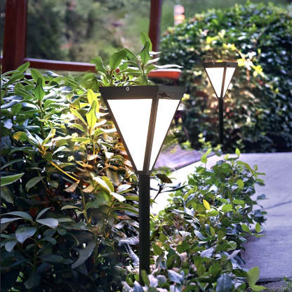 Outdoor Waterproof 2.6w LED Modern Solar Pathway Lights Post Lights-Lighom