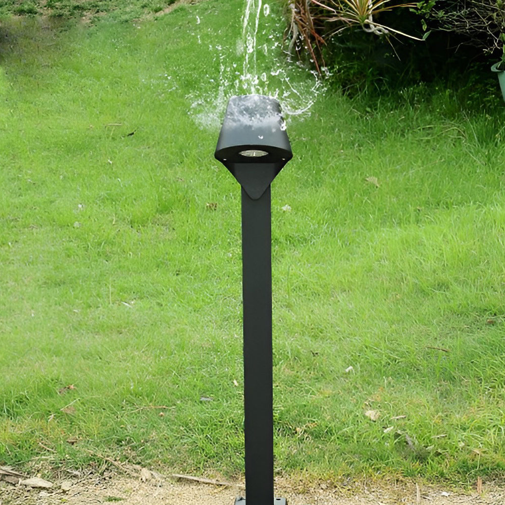 Minimalist Waterproof LED 10w Black Modern Outdoor Pathway Lights-Lighom