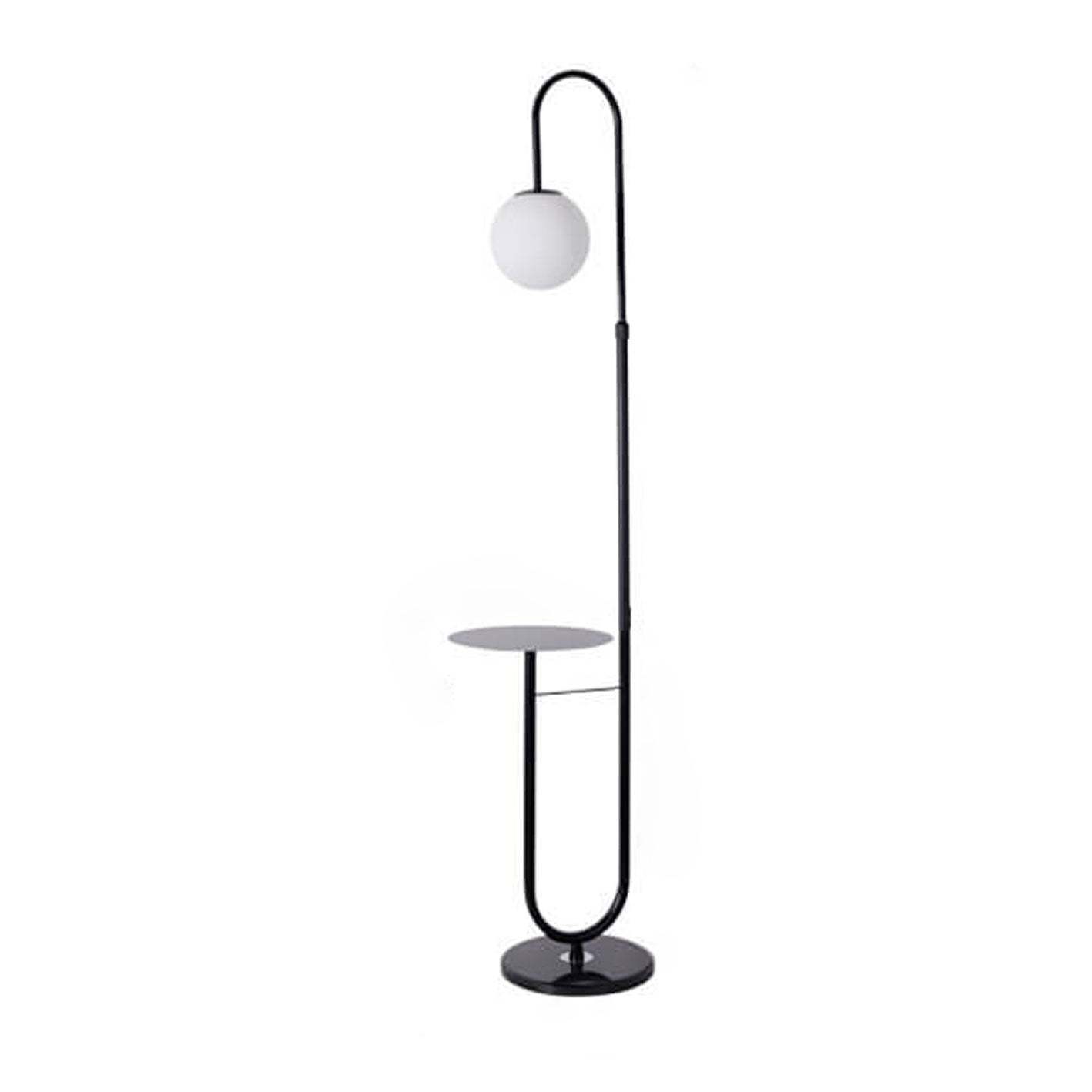 Nordic Iron Marble LED Floor Lamp — 9W  Warm Light (3000K) / Gold  + Marble Table / 220V-240V For UK/AU