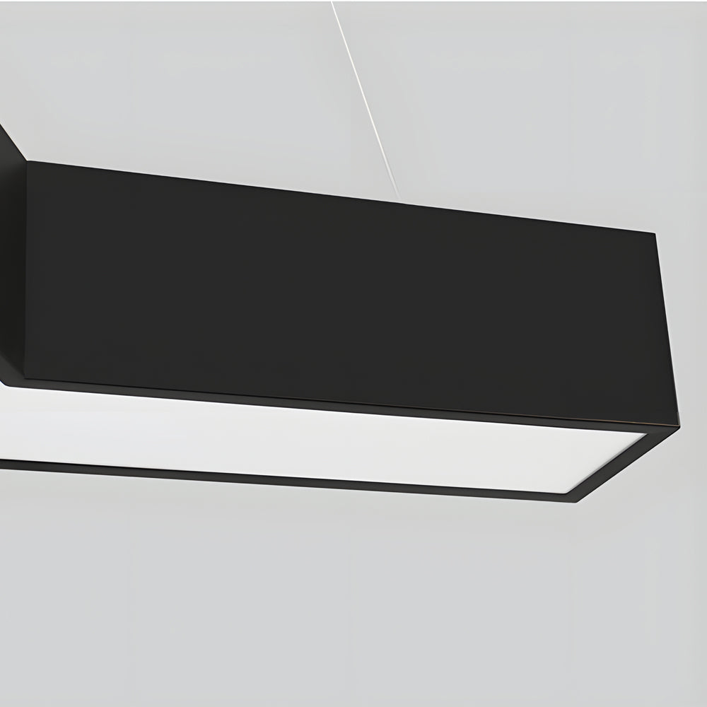 Modern Seamless Y-Shaped Linear LED 4-Piece Office Pendant