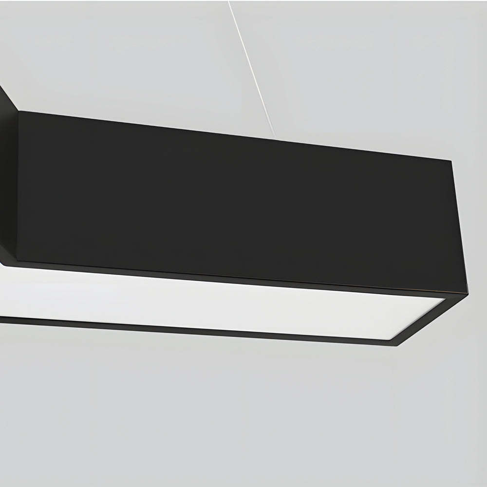 Modern Seamless Y-Shaped Linear LED 4-Piece Office Pendant