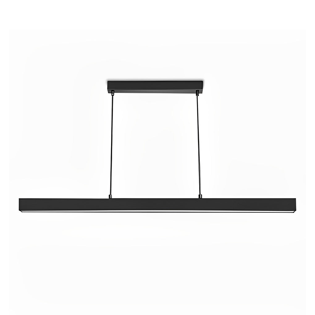 30" Rectangular Modern Black Vintage Pendant