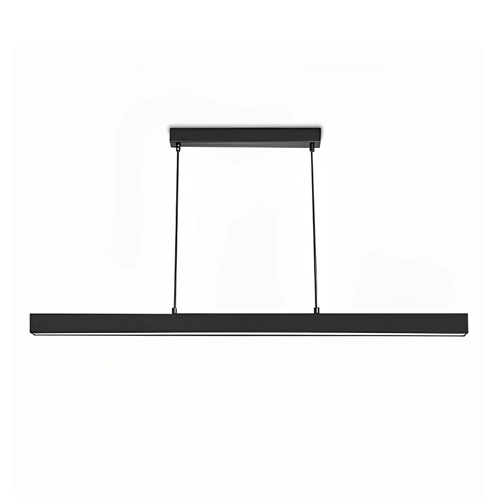30" Rectangular Modern Black Vintage Pendant