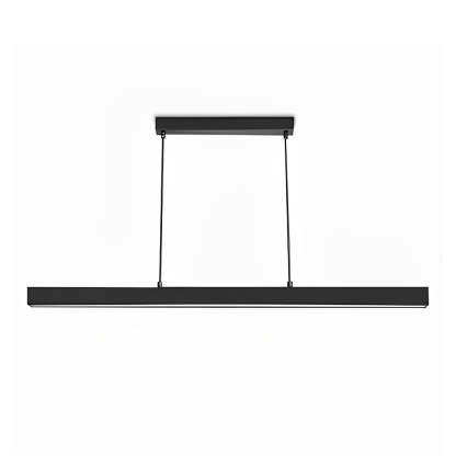 30" Rectangular Modern Black Vintage Pendant