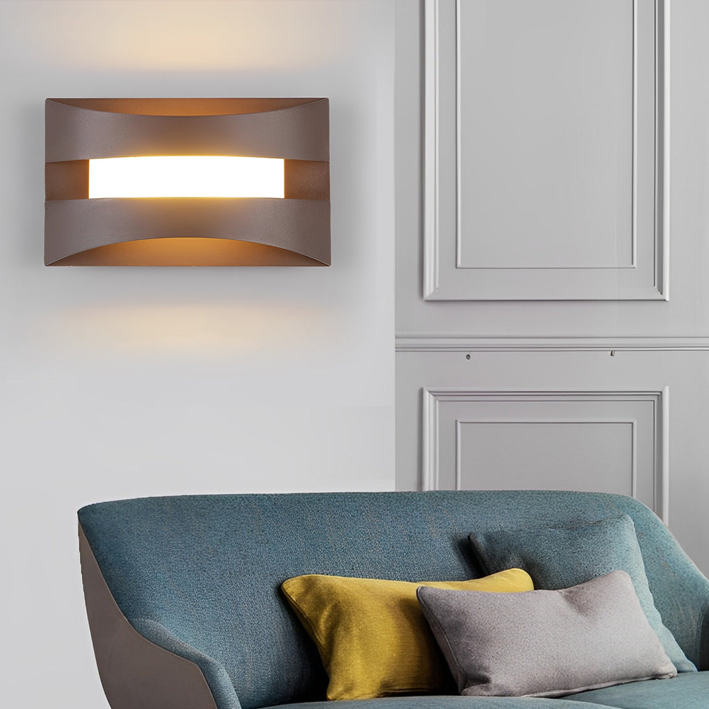 Rectangular Minimalist Nordic LED Bedside Sconce