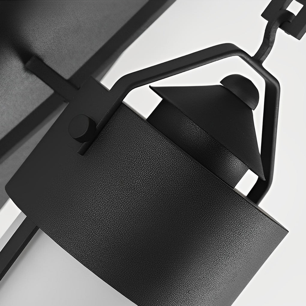 Country Retro Waterproof Black American Exterior Wall Lamp