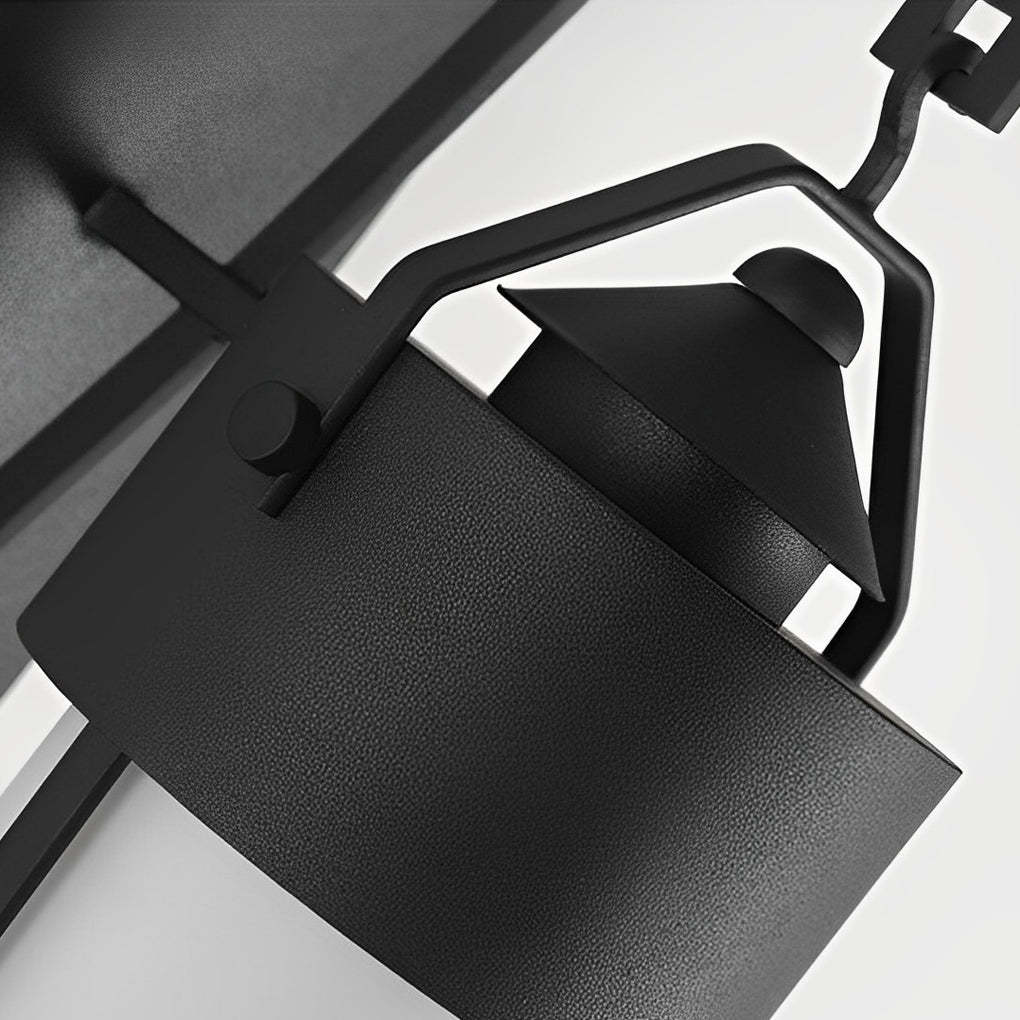 Country Retro Waterproof Black American Exterior Wall Lamp