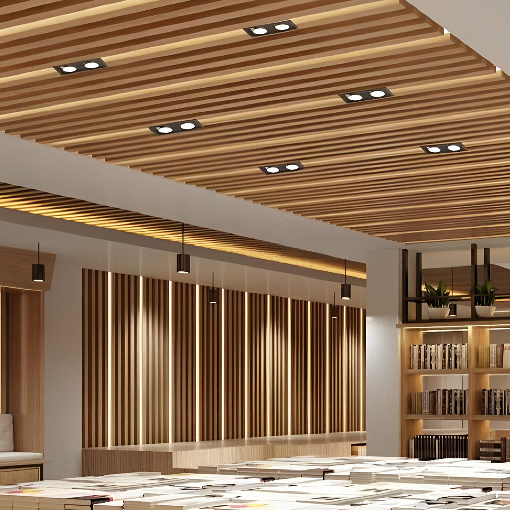 Rectangular Adjustable Dimmable Recessed Spotlight