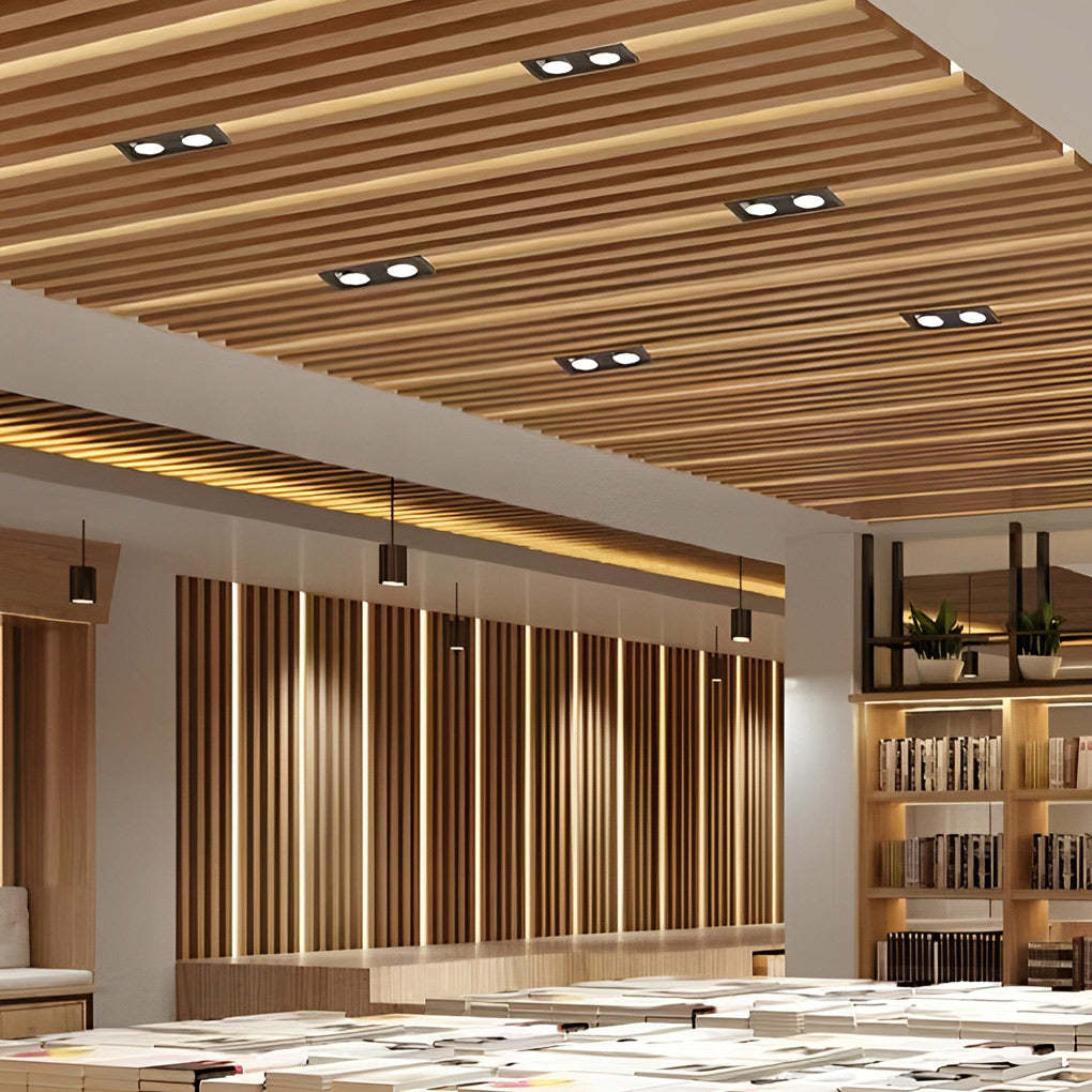 Rectangular Adjustable Dimmable Recessed Spotlight