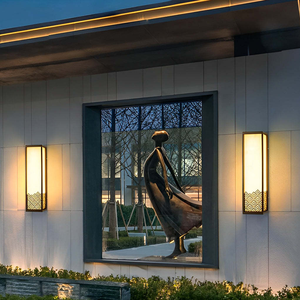 Vintage Waterproof Stainless Steel Brown Wall Lamp Exterior Lights-Lighom