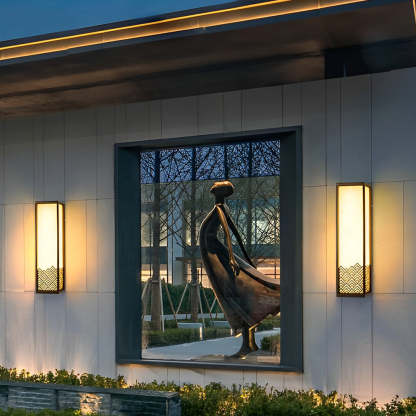 Vintage Waterproof Stainless Steel Brown Wall Lamp Exterior Lights-Lighom