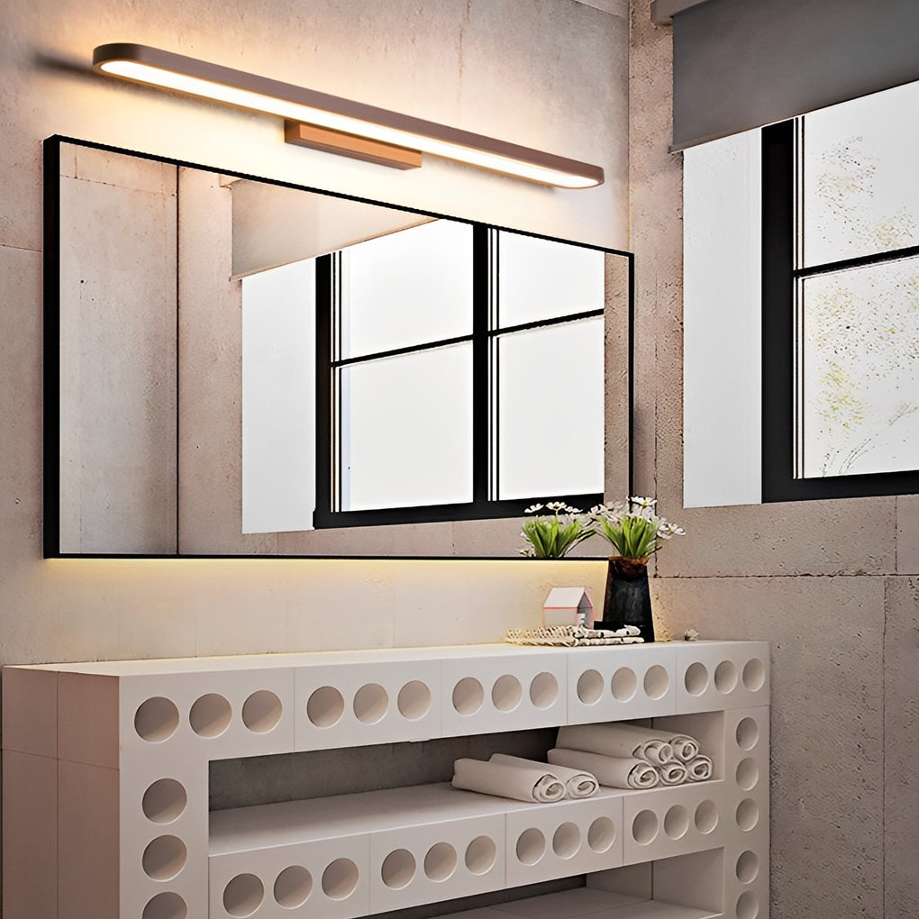 Annular Ring-Shaped LED Bathroom Vanity Light with Slim Linear Profile-Lighom