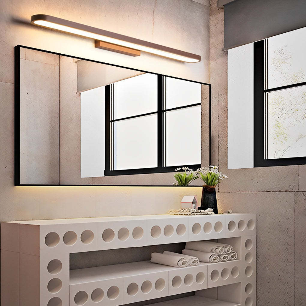 Annular Ring-Shaped LED Bathroom Vanity Light with Slim Linear Profile-Lighom