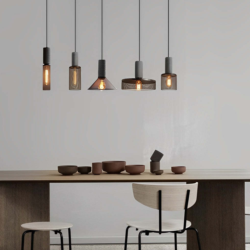 Metal Mesh Black Industrial Pendant Chandelier