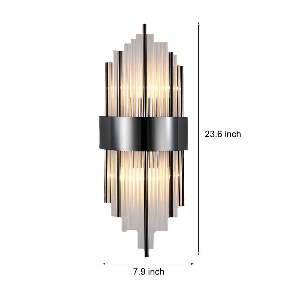 Simple Luxury Three Step Dimming LED Post-Modern Crystal Wall Lights Fixture-Lighom