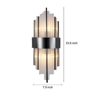 Simple Luxury Three Step Dimming LED Post-Modern Crystal Wall Lights Fixture-Lighom