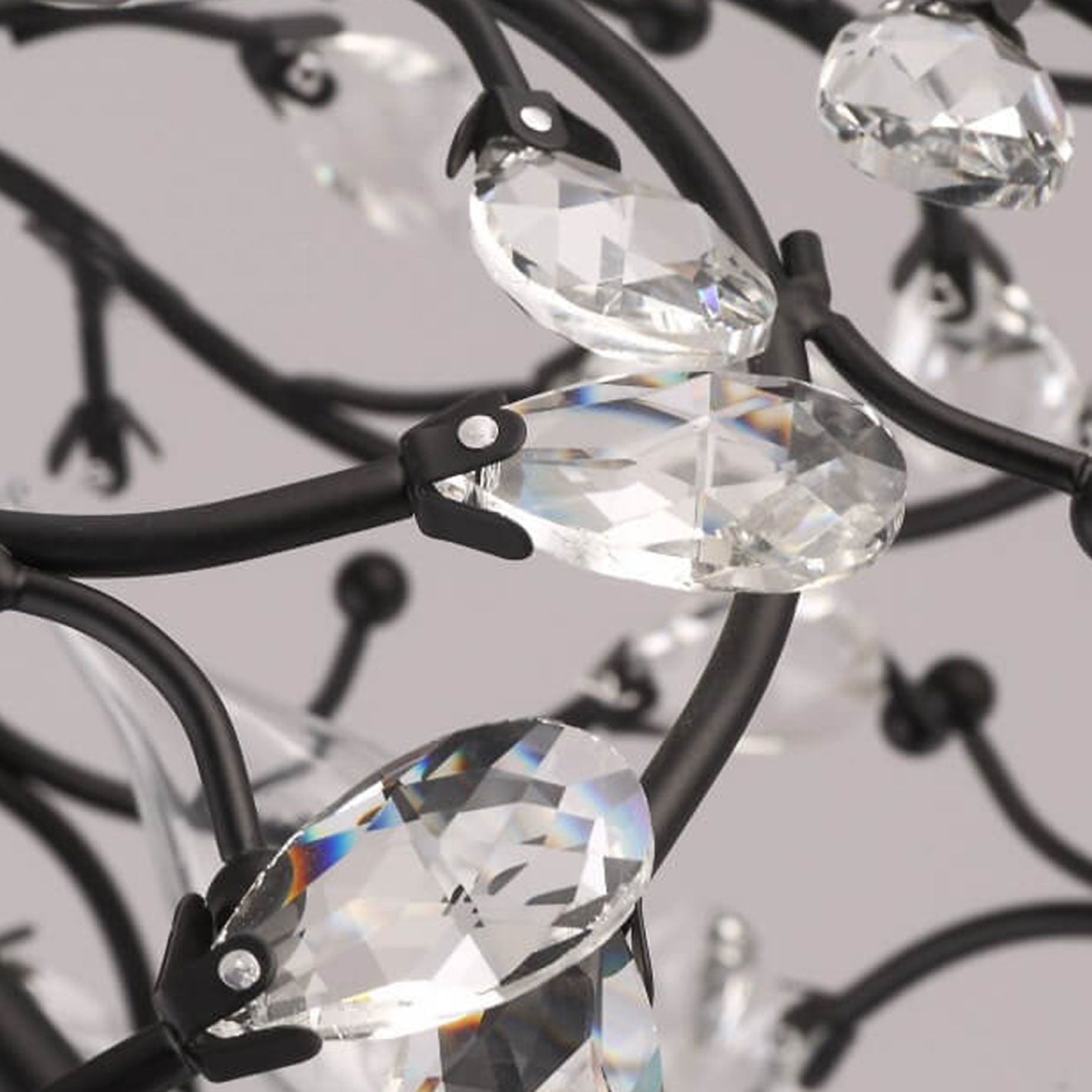 Vintage Crystal Branch Chandelier