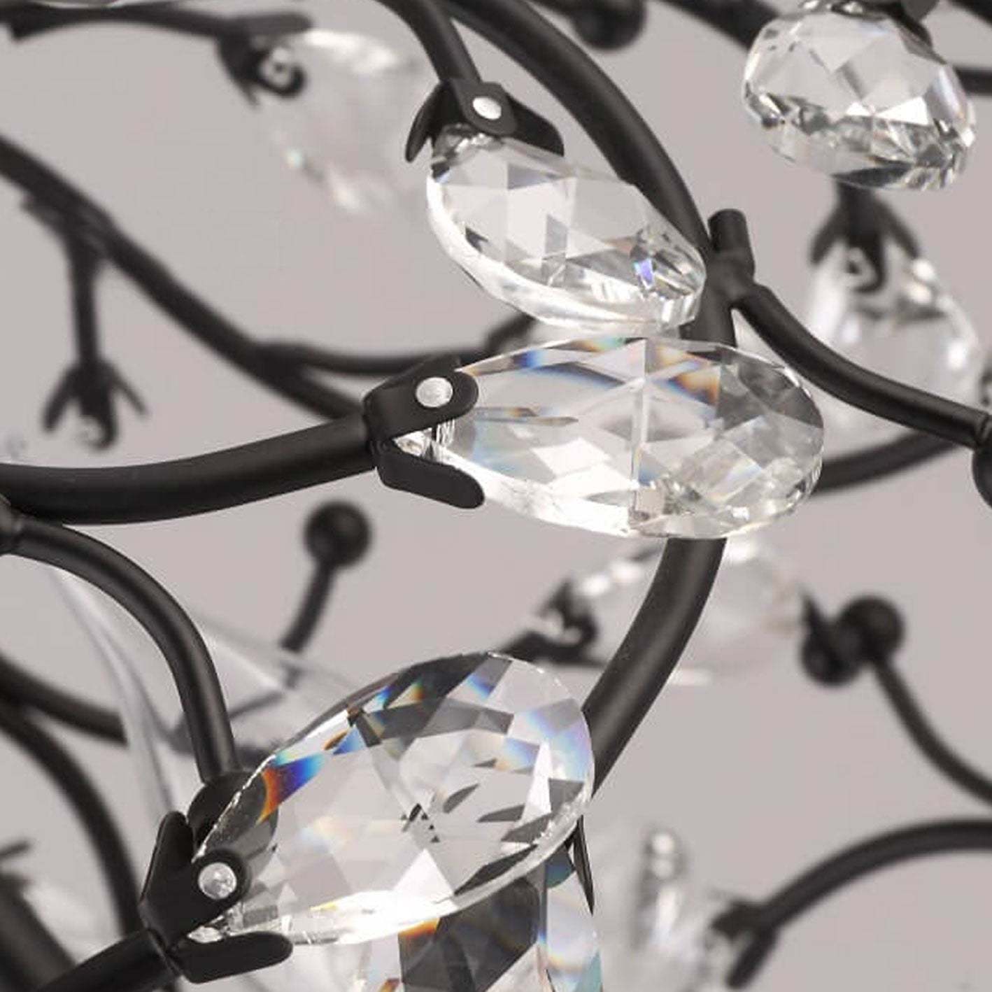 Vintage Crystal Branch Chandelier